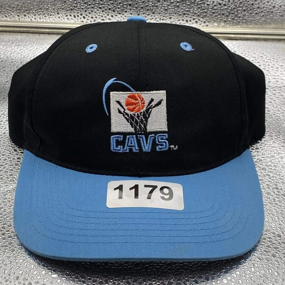 Cleveland Cavaliers Mens OSFA Black Blue Snapback‎ Hat
